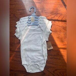 chick pea White Baby Bodysuit Set - 4 Pack